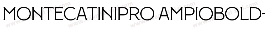 MontecatiniPro AmpioBold字体转换